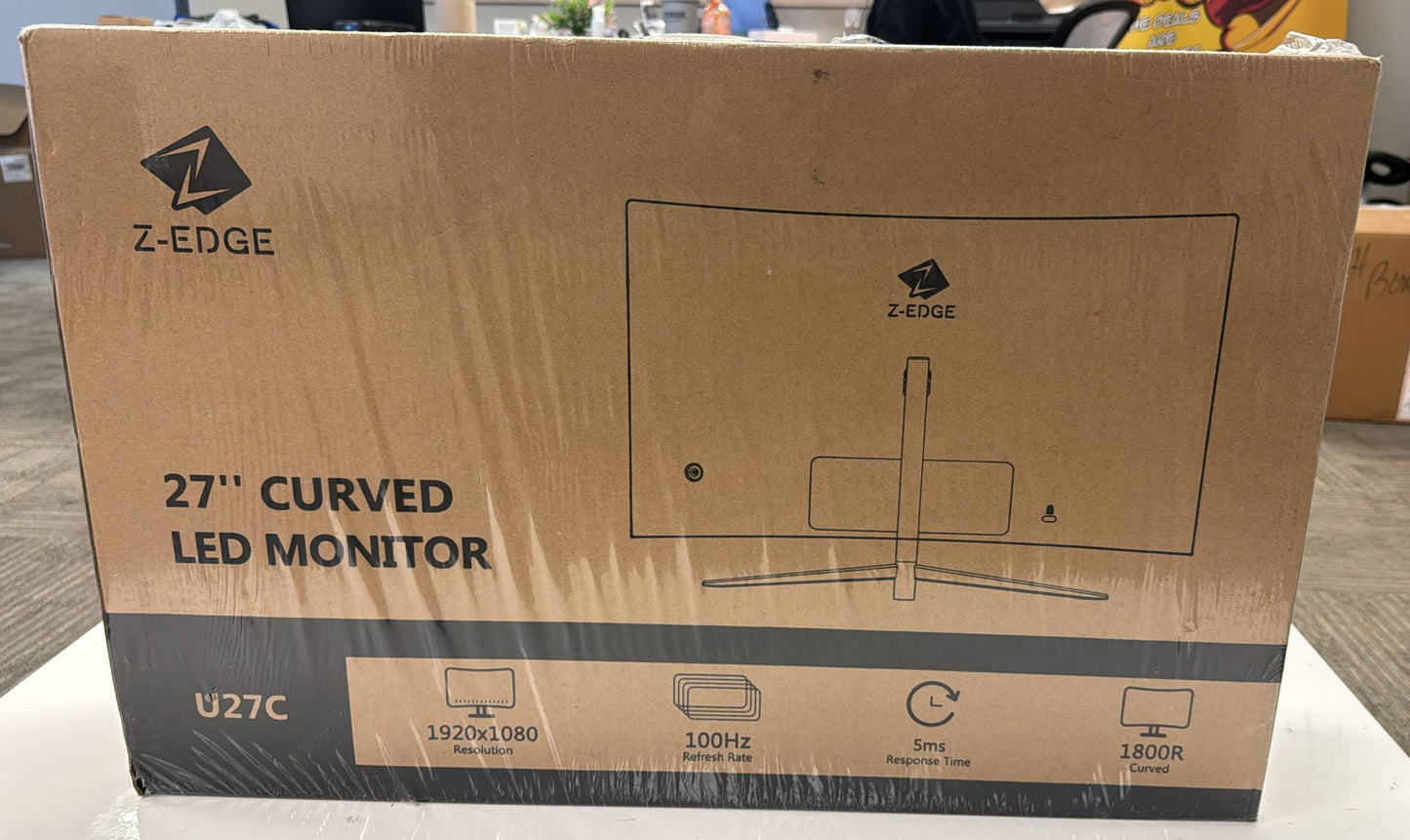 (Brand New) Z-Edge 27-inch Curved Gaming Monitor, Full HD 1080P 1920x1080 LED Backlight Monitor