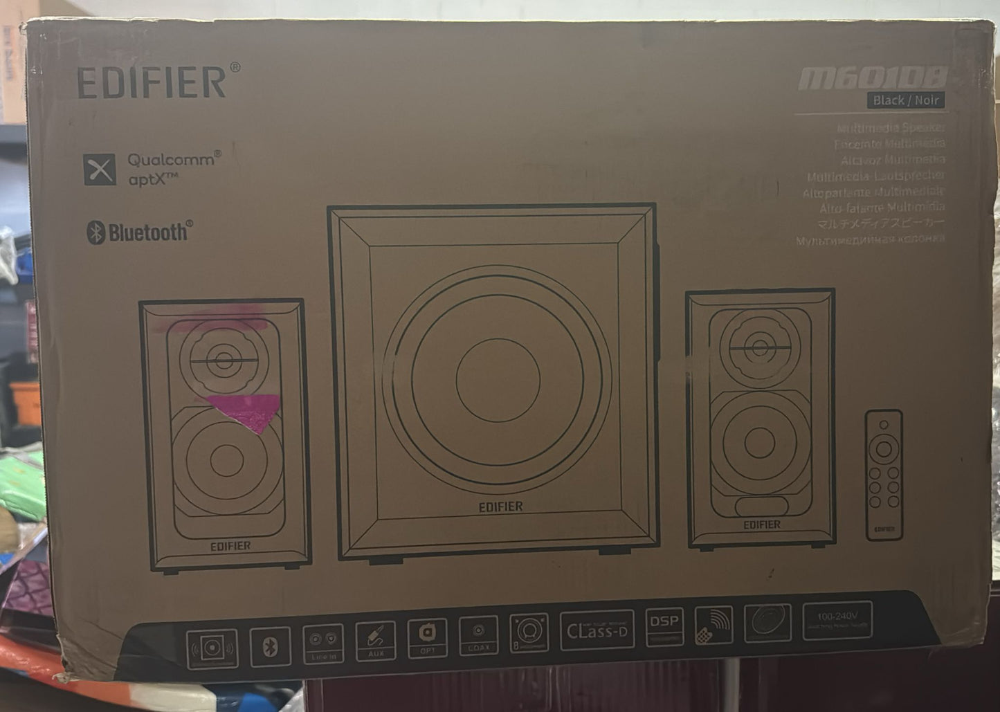 (Excellent) Edifier M601DB Computer Speaker System with Wireless Subwoofer, 2.1 Bookshelf Sound System