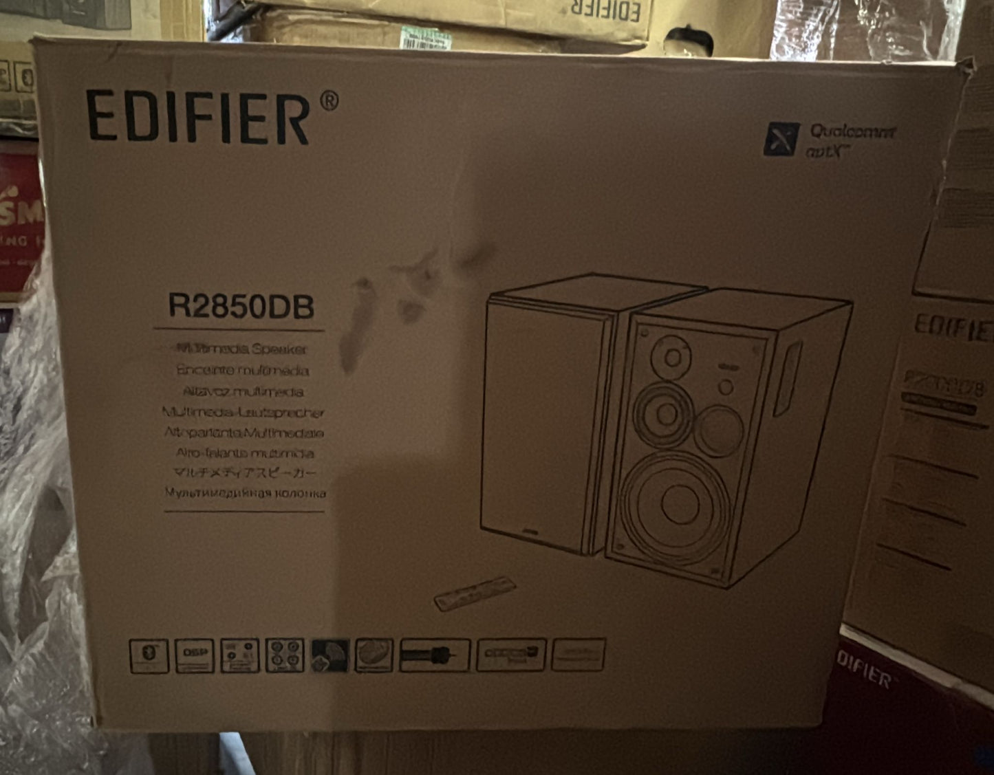(Excellent) Edifier R2850DB Bluetooth Bookshelf Speakers, Wireless Studio Monitor, 3-Way Powered (Pair)