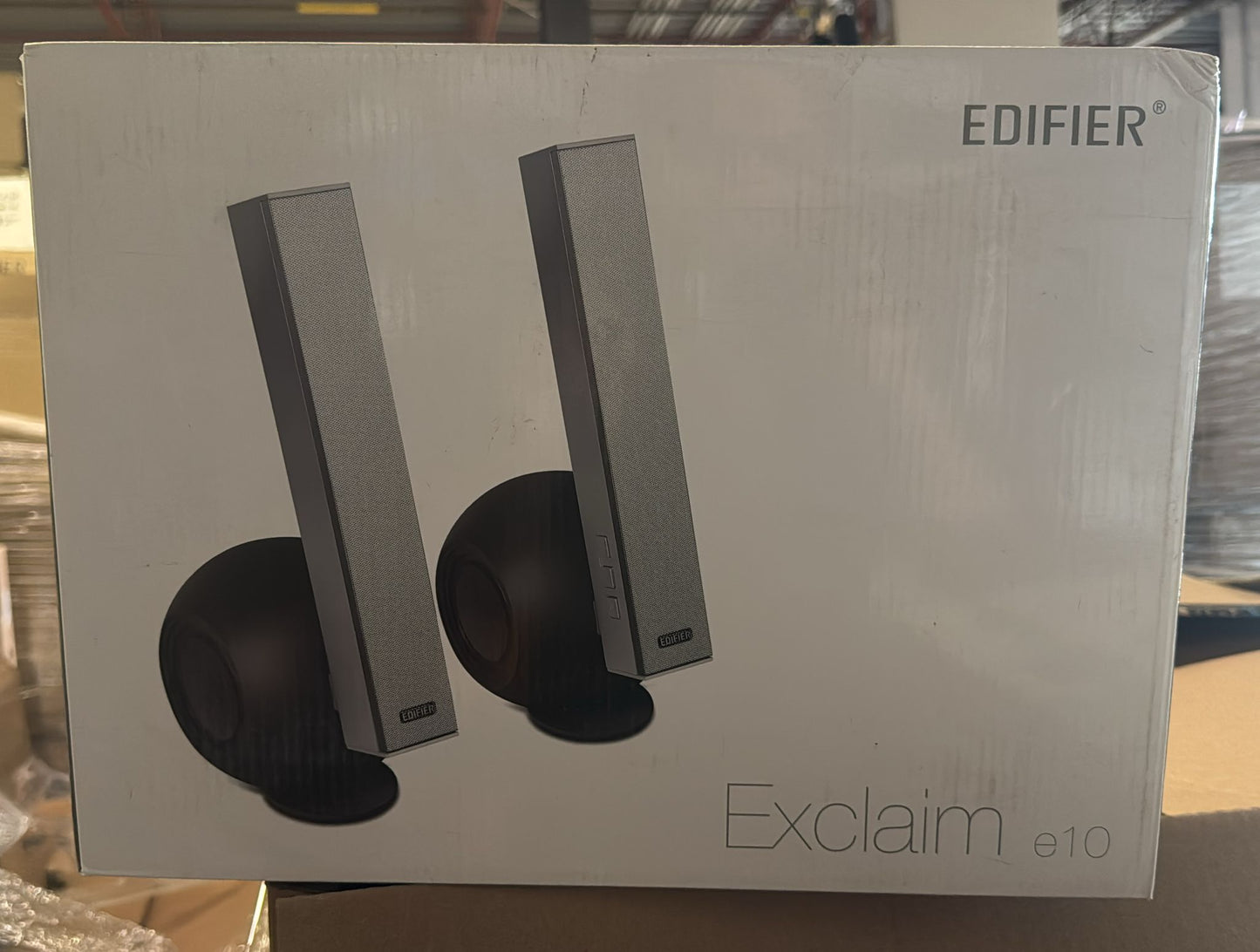 (New Open Box) Edifier e10 Exclaim Speakers, Silver