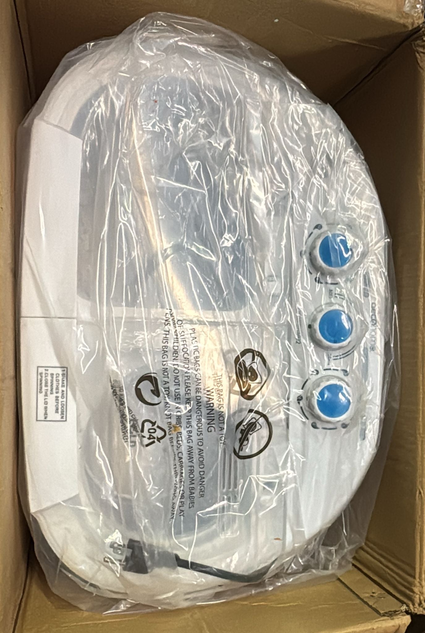 (New Open Box) Deco Home Compact Twin Tub Portable Washer, Top Load, White, 4.5 Pounds Capacity, Water & Detergent Efficient, Ideal for Dorms, Apartments, RVs