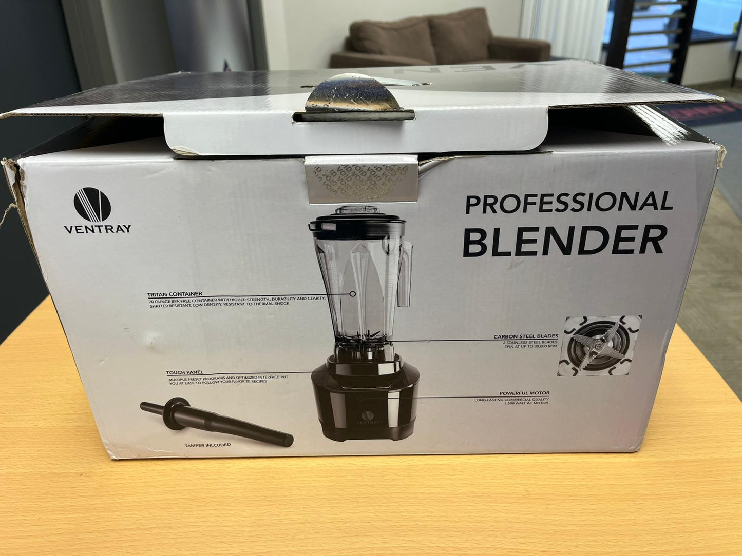 (New Open Box) Ventray Blender Smoothie Maker 1500W 68 Oz Blender for Shakes and Smoothies Countertop Blender