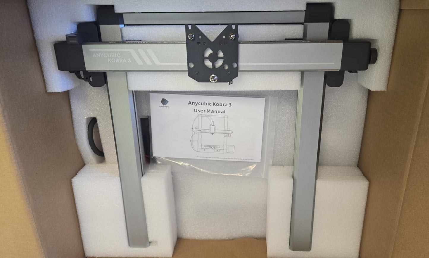 (New Open Box) Anycubic Kobra 3 3D Printer Only, Max 600mm/s Print Speed Full-auto Calibration Details Better