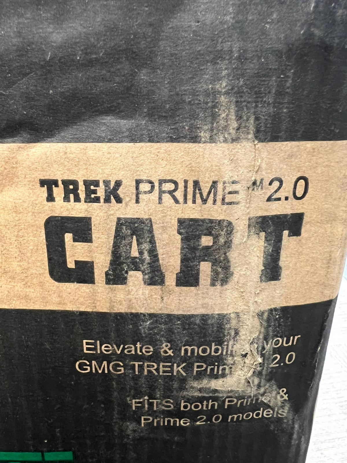 (New Open Box) GMG Stainless Steel Trek Cart Stand – Locking Wheels + Bottom Shelf!