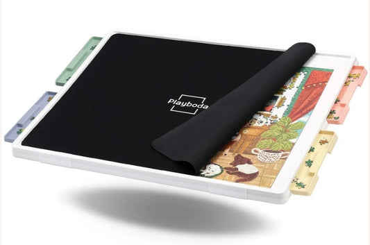 (New) Playboda 1000-Piece Tilting Puzzle Board with Stand & Drawers — 30” × 22” Premium Jigsaw Table for Adults