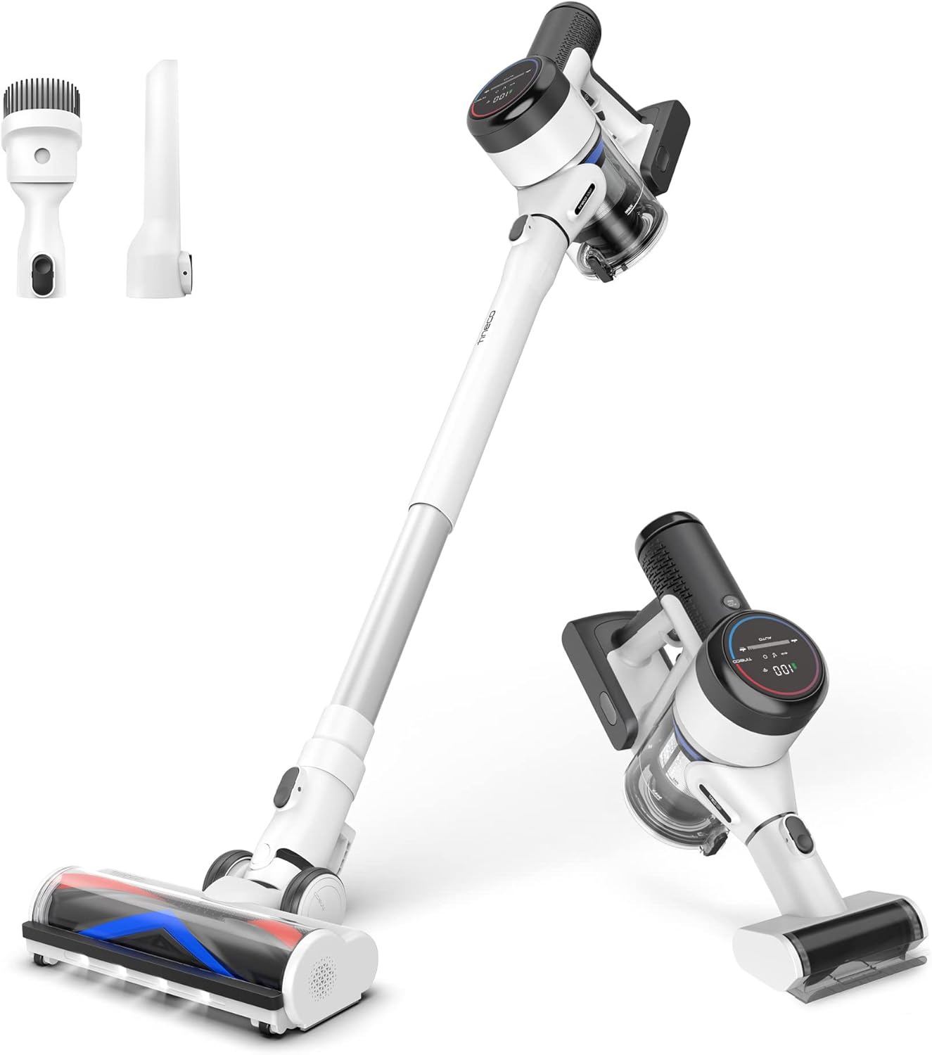 (Excellent) Tineco Pure ONE S15 Pet Smart Cordless Vacuum Cleaner, ZeroTangle Brush, Excellent for Multi-Surface & Pet Hair Cleaning with Led Headlights, Hard Floor and Carpet