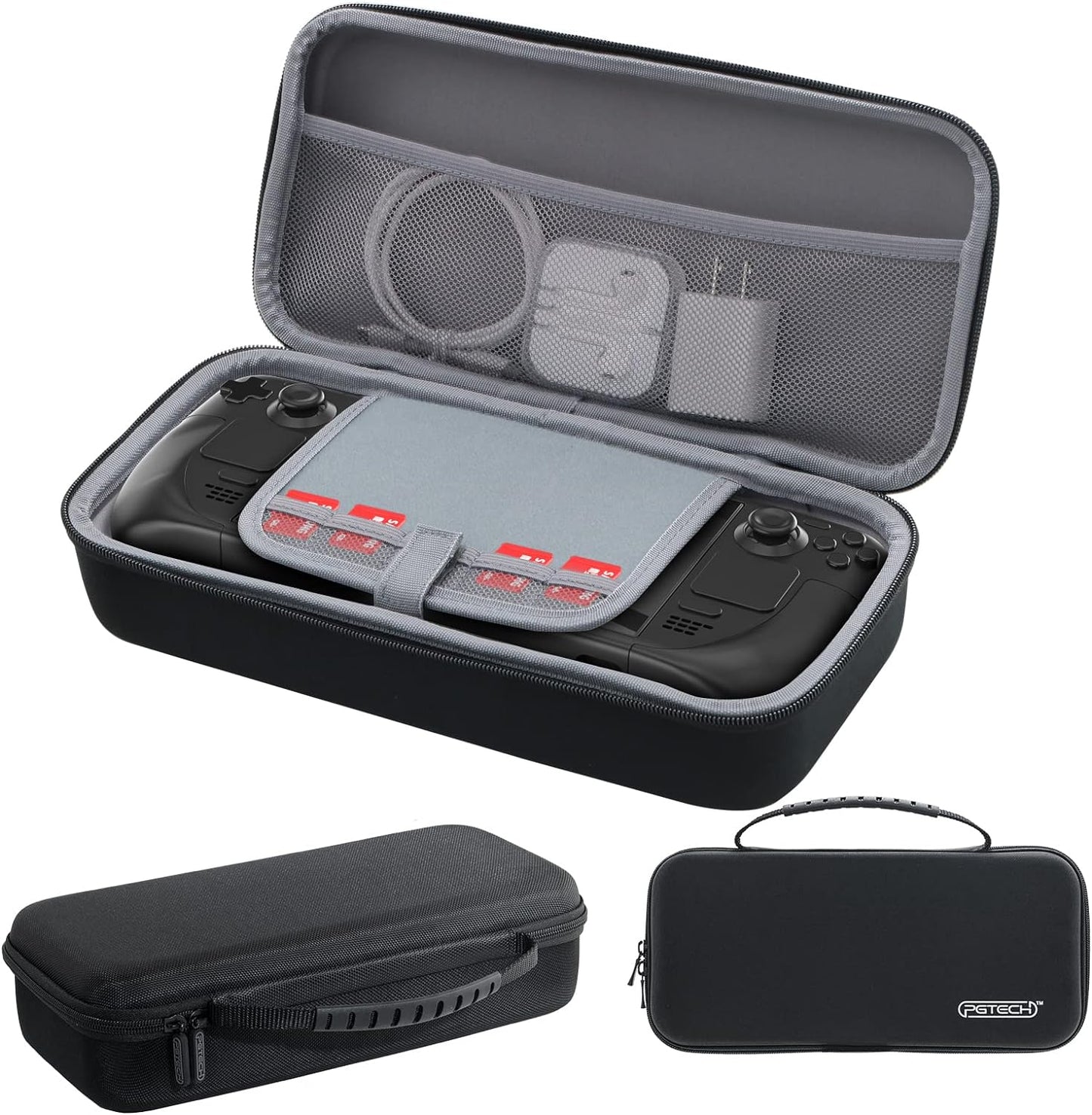 Stream Deck Carrying Case,Game Traveler Steam Deck Case, Protective Hard Portable Travel-Black