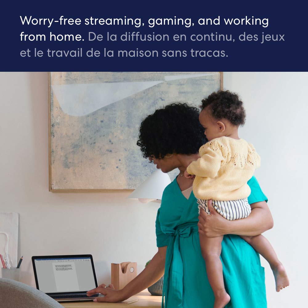 (Excellent) Amazon Eero 2nd Gen mesh wifi system - Coverage up to 4,500 sq. ft., 3-pack