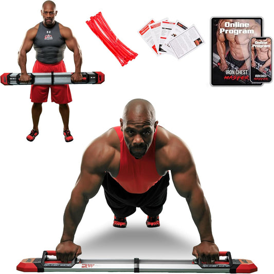 (Brand New) IRON CHEST MASTER Push Up Machine | Home Fitness Equipment for Chest Workouts
