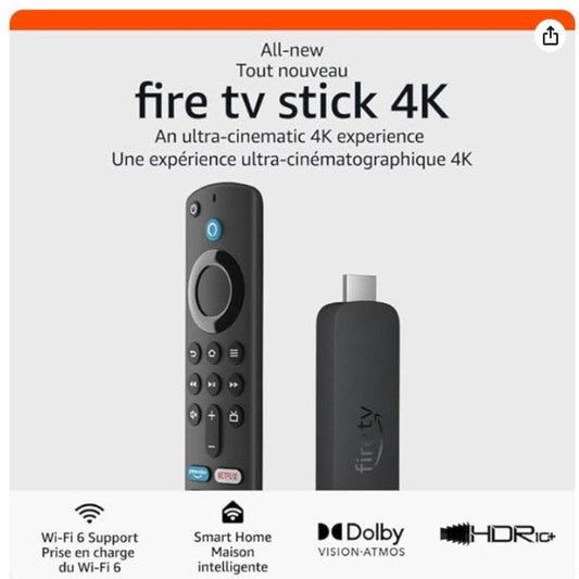 (Brand New Sealed) Amazon Fire TV Stick 4K Gen 2 streaming device, more than 700,000 movies and TV episodes