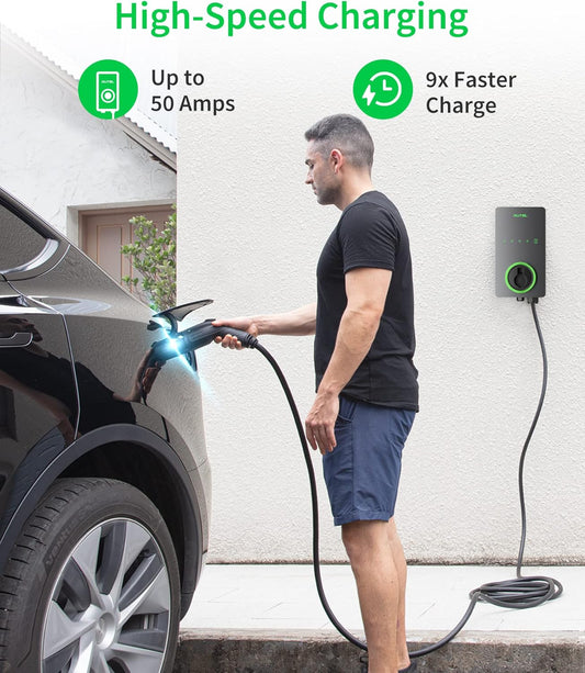 Autel MaxiCharger Maxi US AC LW12 Level 2 EV Charger 50A | 25 foot cable • Hardwired