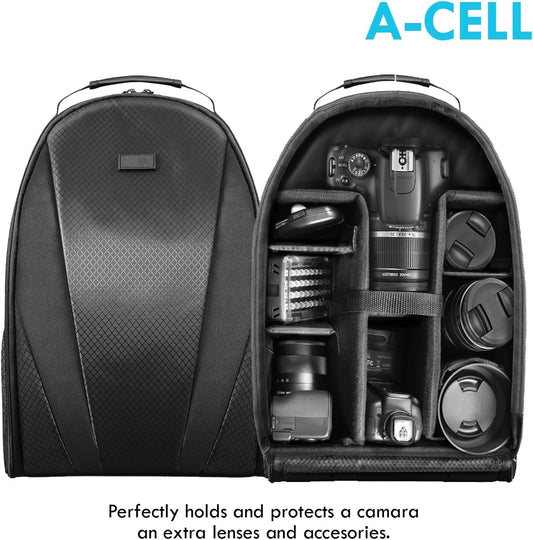 A-Cell 58MM Accessory Bundle for Canon EOS Rebel T7, T6, T5, T3, T100, 4000D, 3000D,