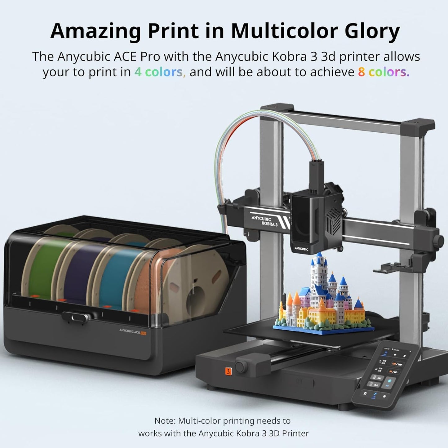 Anycubic ACE Pro - Multi Color 3D Printer Automatically Filament System, Filament Dryer Box