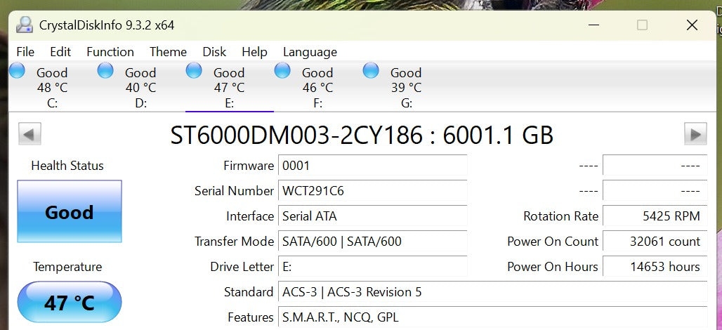 (Excellent) Seagate Barracuda 6TB Internal Hard Drive HDD 5400 RPM (ST6000DM003)