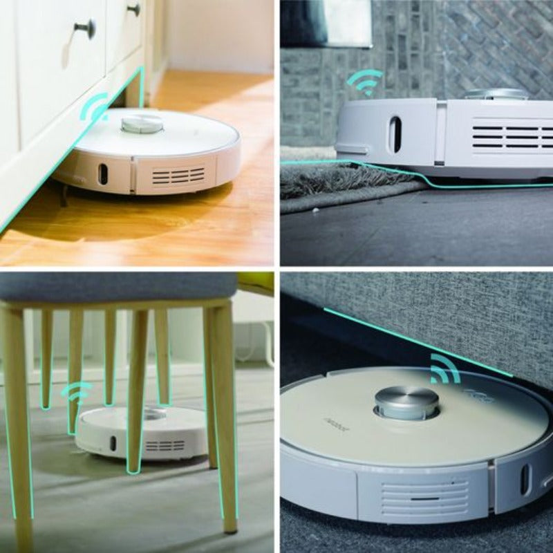 Used (Excellent) Neabot Nomo LS-01 Smart Robot Vacuum with Self-Emptying Dustbin Included, 2700Pa Strong Suction