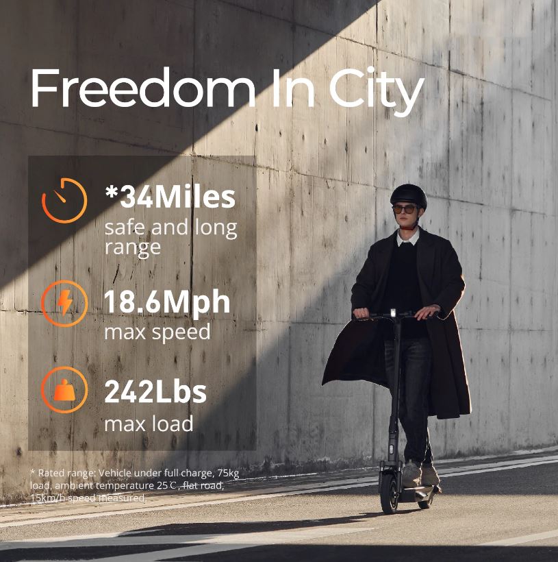(New Open Box) Yadea KS6 Pro 800W Peak Power 20mph Electric Scooter
