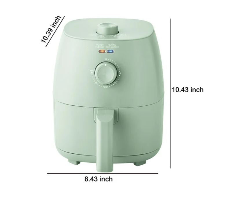 (Brand New Sealed) Mainstays 2.2 Quart Compact Air Fryer, Non-Stick, Dishwasher Safe, 1150W