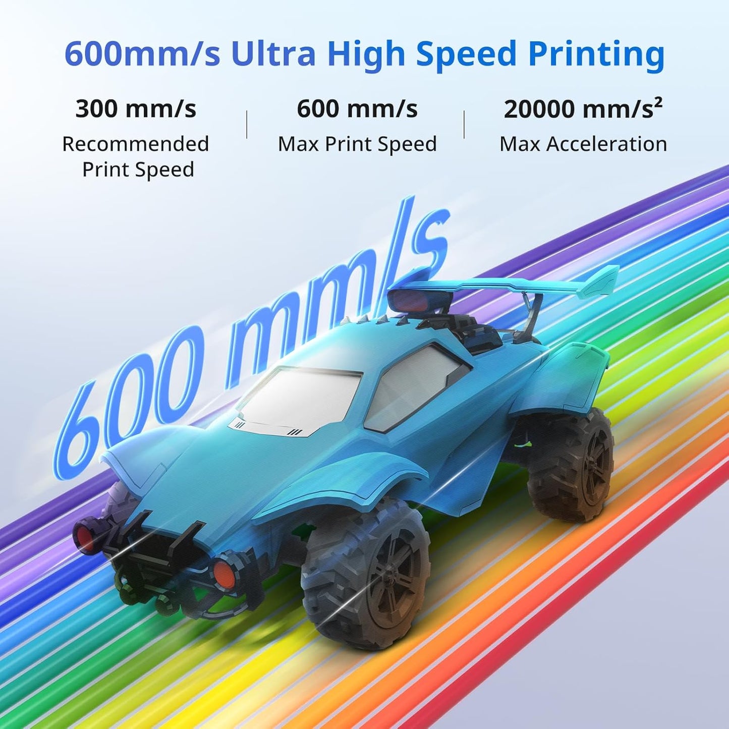 (New Open Box) Anycubic Kobra 3 3D Printer Only, Max 600mm/s Print Speed Full-auto Calibration Details Better