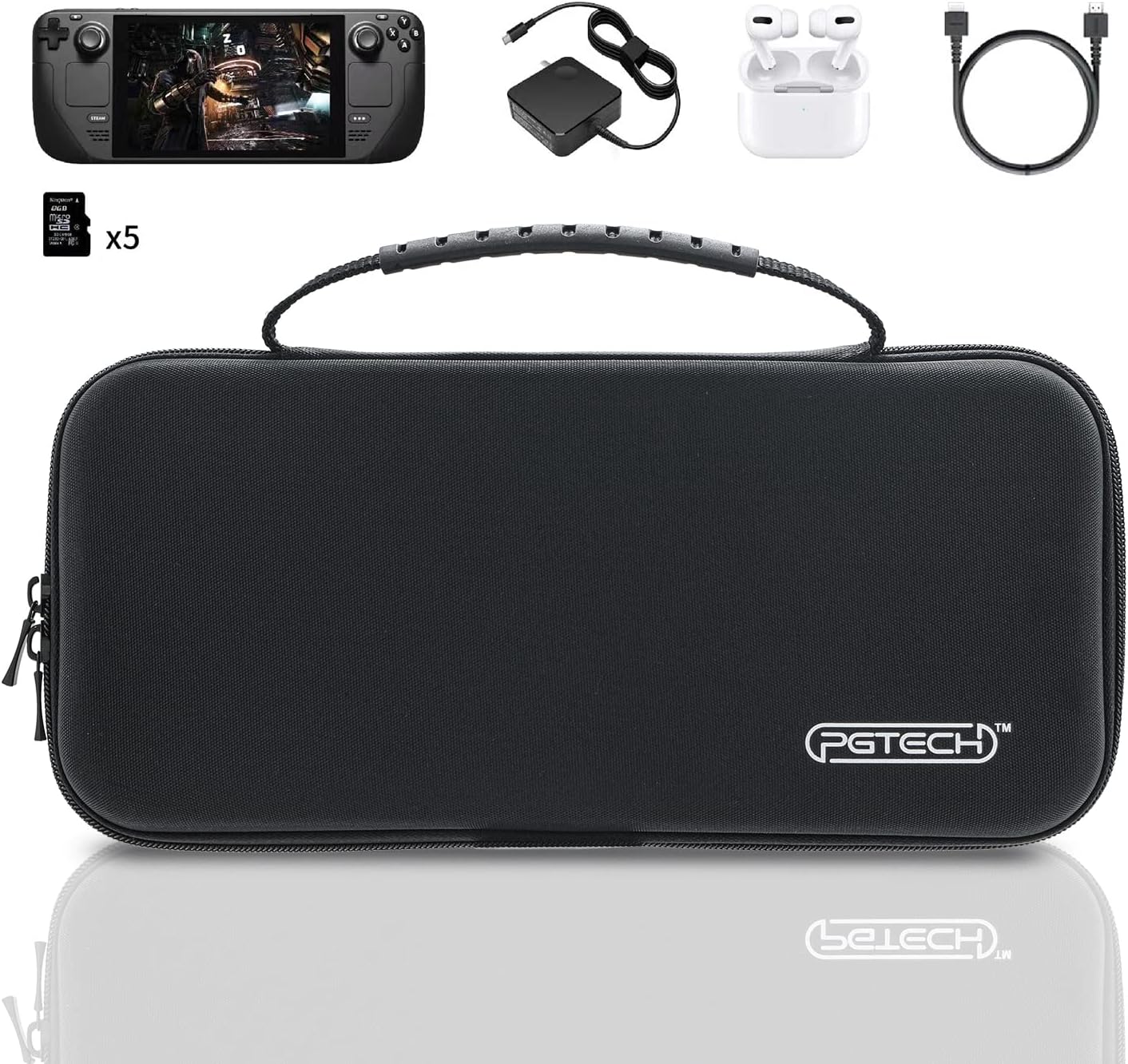 Stream Deck Carrying Case,Game Traveler Steam Deck Case, Protective Hard Portable Travel-Black