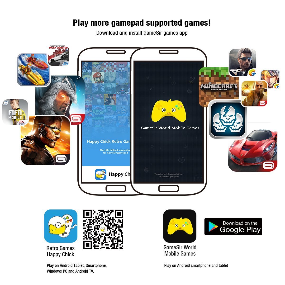 (Good) GameSir G3s Gamepad Bluetooth Wireless Controller for Android Smartphone Tablet/Samsung VR