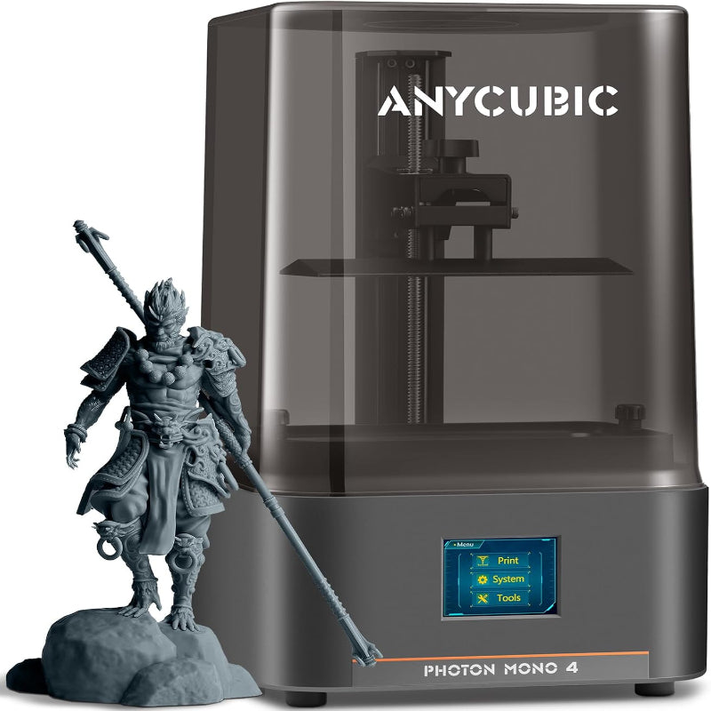 (New Open Box) ANYCUBIC Photon Mono 4 Resin 3D Printer, 7'' 10K Mono LCD Screen