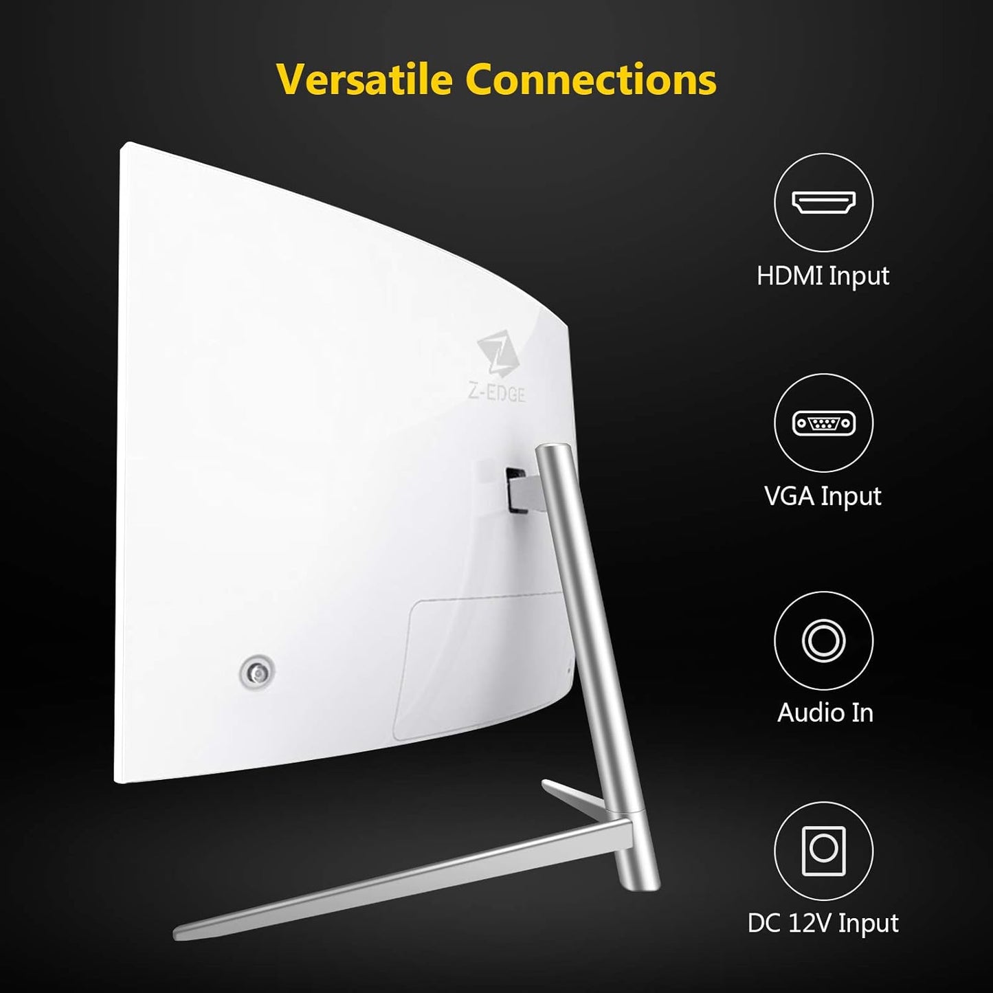 (Brand New) Z-Edge 27-inch Curved Gaming Monitor, Full HD 1080P 1920x1080 LED Backlight Monitor