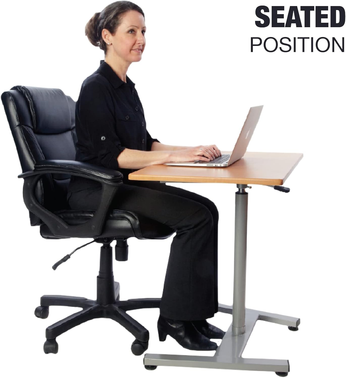 (Brand New) T-Zone TS-1 Sit-to-Standing Desk | Gas Lift Height Adjustable Desk