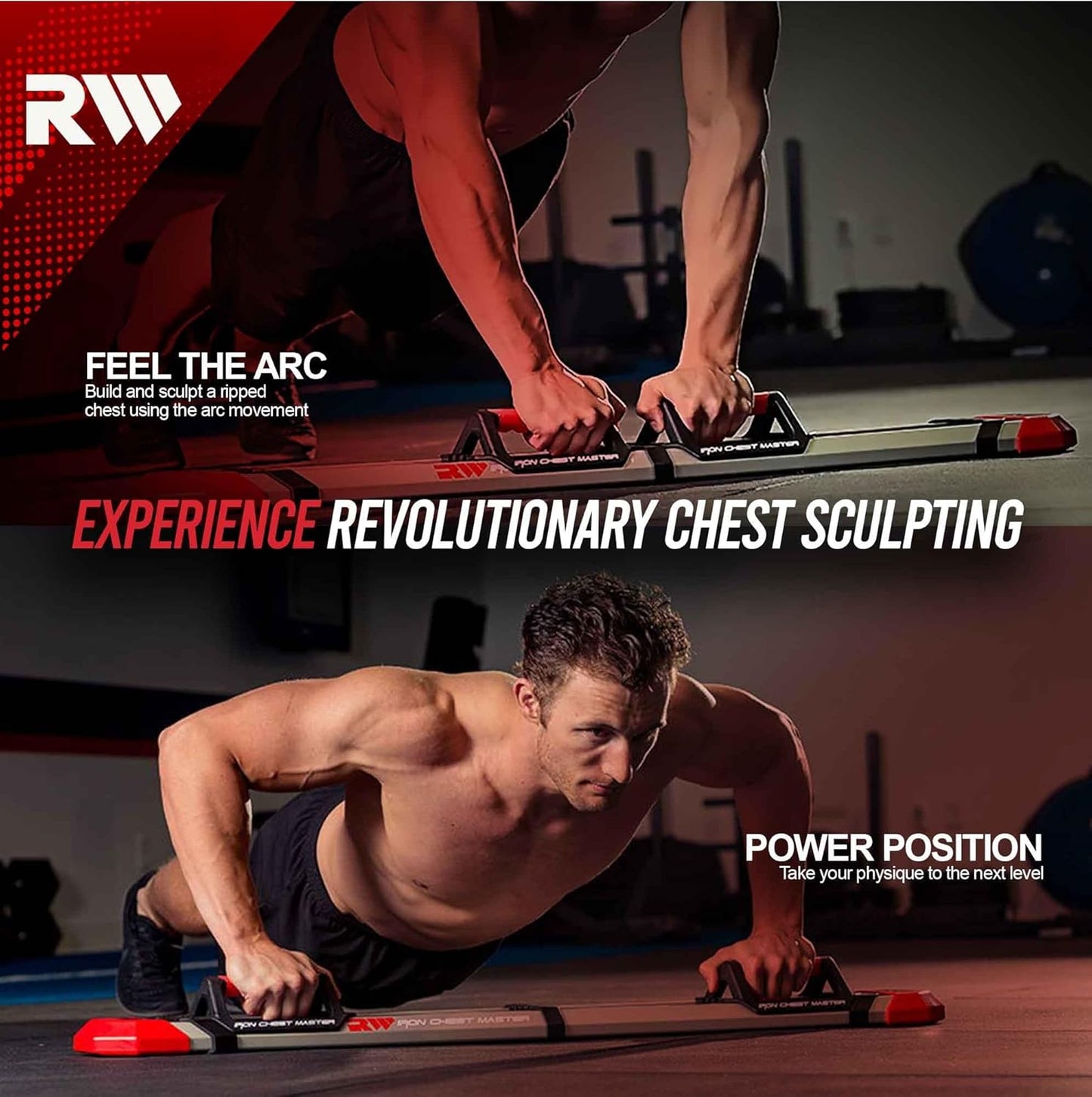 (Brand New) IRON CHEST MASTER Push Up Machine | Home Fitness Equipment for Chest Workouts