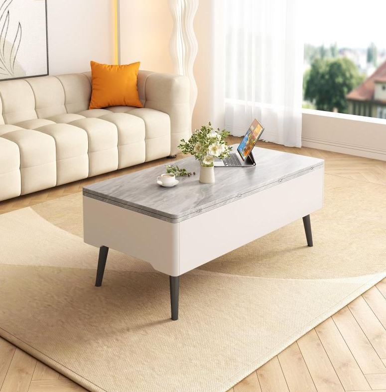(New Open Box) Guyii Lift 43" Top Coffee Table with Storage, Modern Multifunction Center Table (DS0041)
