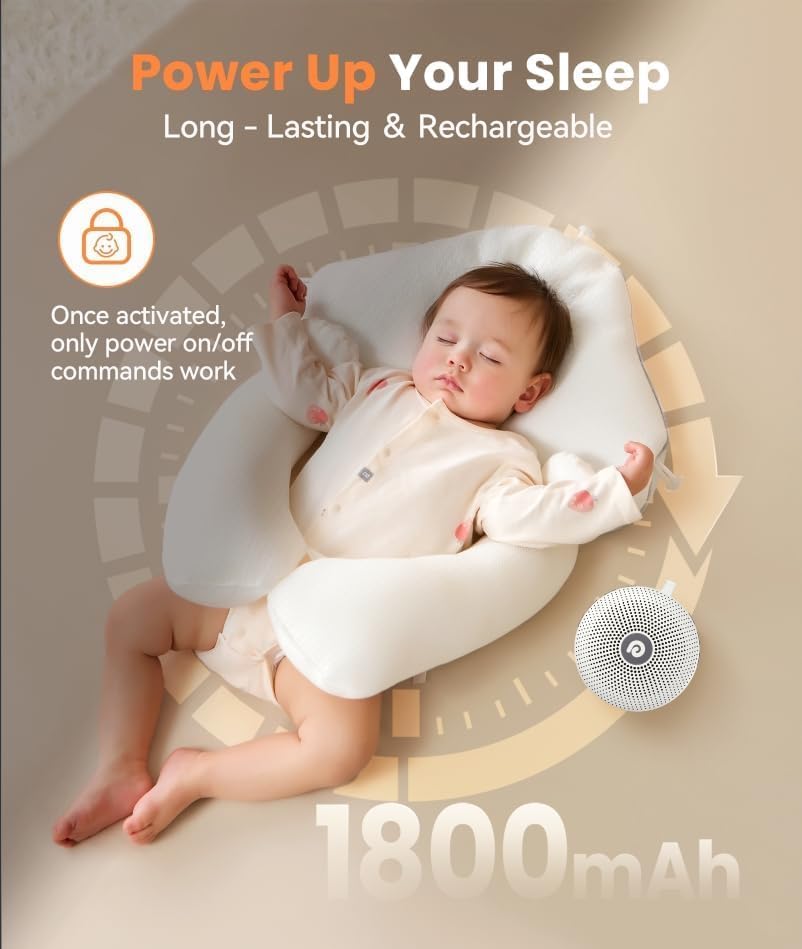 (Excellent) Dreamegg White Noise Machine - Portable Sound Machine for Baby Adult, Features Powerful Battery
