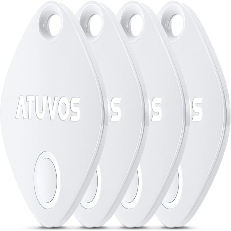 (Good) ATUVOS Key Finder and Luggage Tracker 4 Pack, Smart Tag Compatible with Apple Find My (iOS only)
