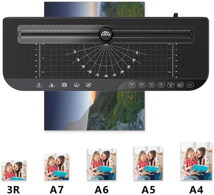 (New Open Box) 110V Home Office A4 Laminator Photo Document Plastic Sealing Machine Hot and Cold Laminating FN338