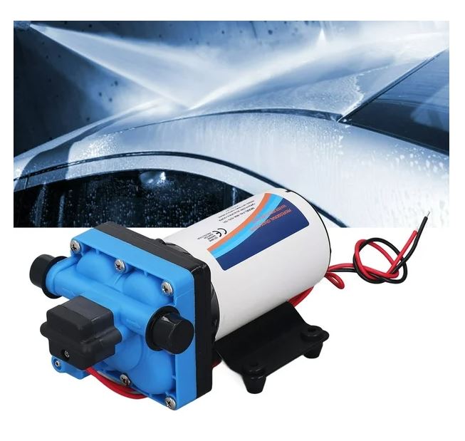 (used excellent) Water Pressure Pump, Electric Diaphragm Pump 70 PSI 1/2in NPT 5.5GMP 12V Self Priming 5 Chamber for RVs
