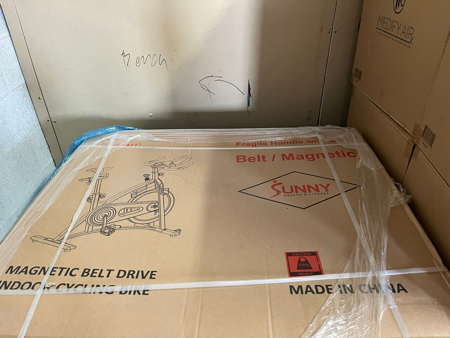 (Brand New Sealed) Sunny Endurance Belt Drive Magnetic Indoor Exercise Cycle Bike