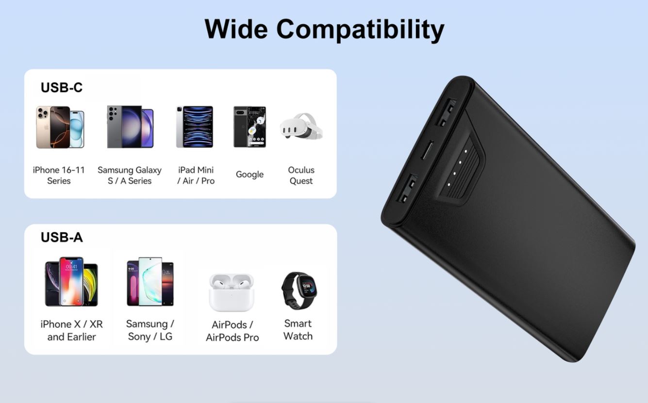 (Brand New Sealed) VEN-DENS 10000mAh Power Bank - VD-PB041