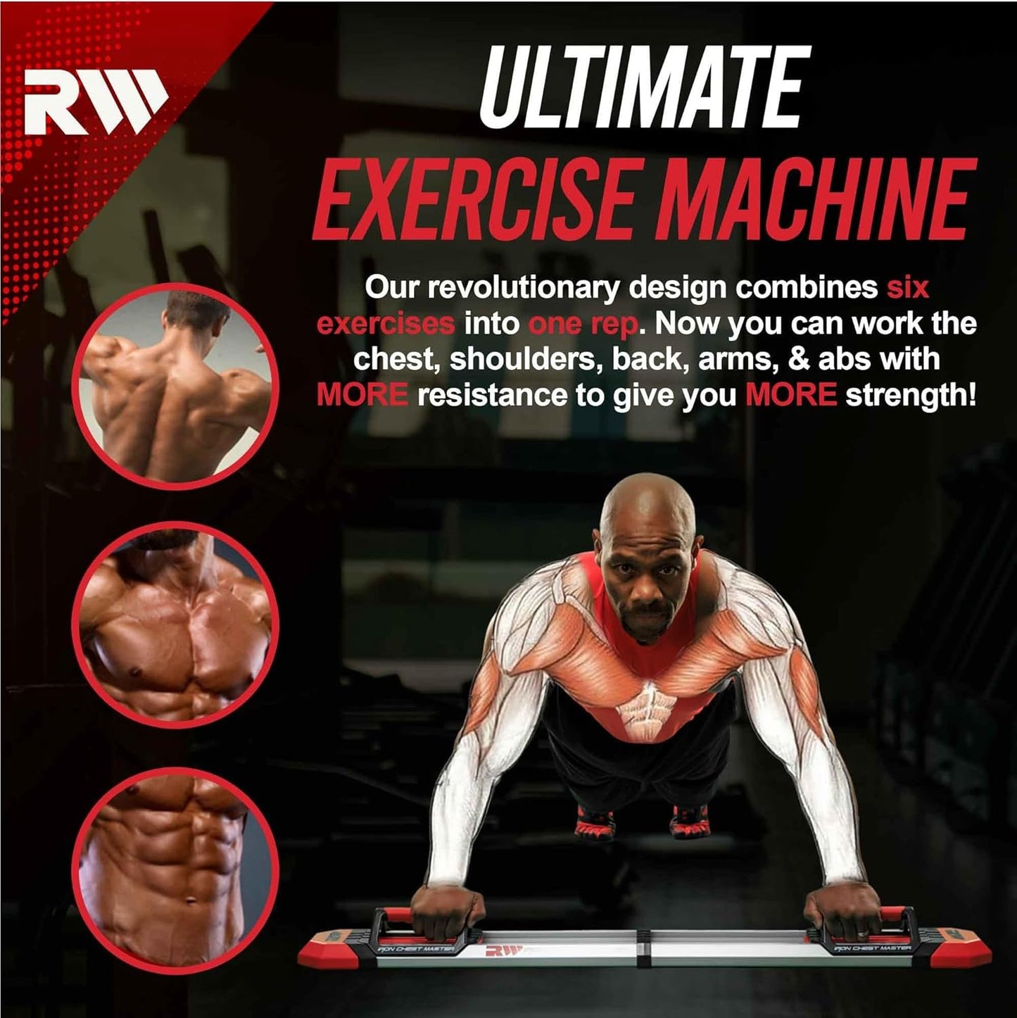 (Brand New) IRON CHEST MASTER Push Up Machine | Home Fitness Equipment for Chest Workouts