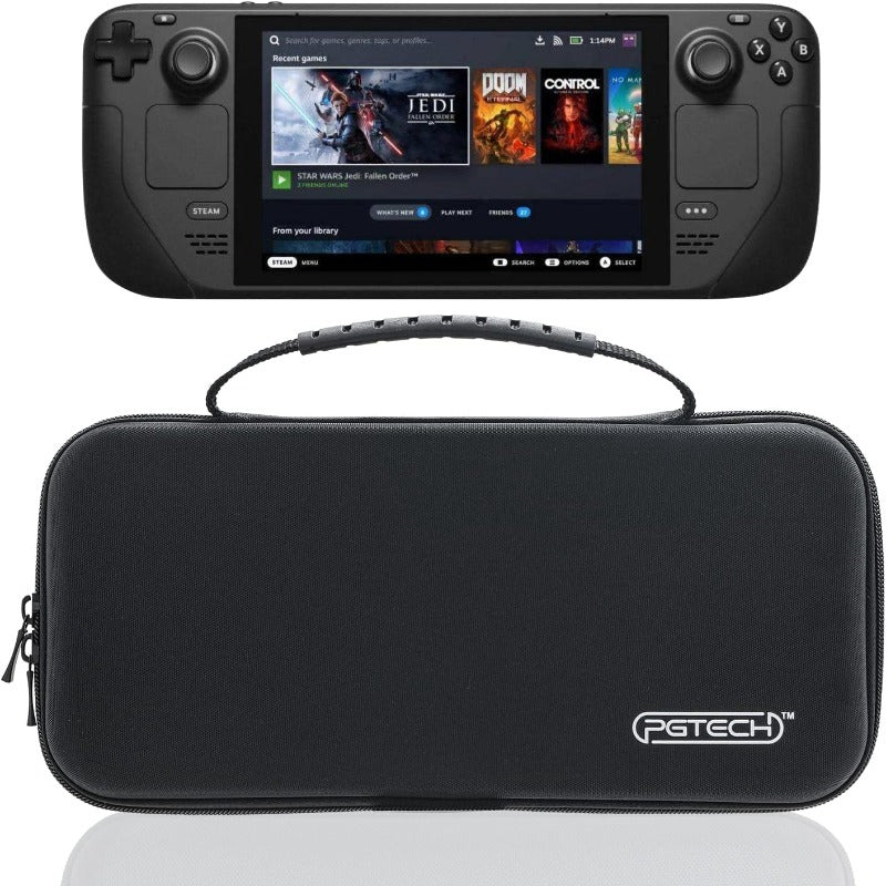 Stream Deck Carrying Case,Game Traveler Steam Deck Case, Protective Hard Portable Travel-Black