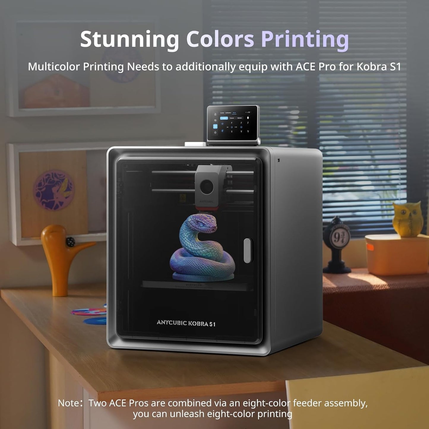 (New Open Box) Anycubic Kobra S1 3D Printer , 600mm/s Fast Speed Printing