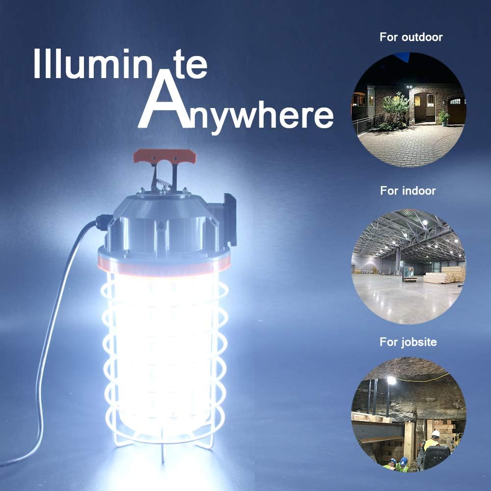 (New Open Box) LED Temporary Work Light 150W Daylight White 5000k 22250 Lumens Led High Bay Construction Light