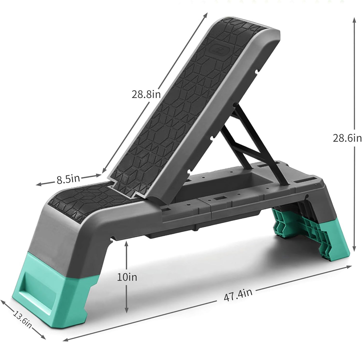 (New Open Box) leikefitness Multifunctional Aerobic Deck with Cord Workout Platform Adjustable Dumbbell