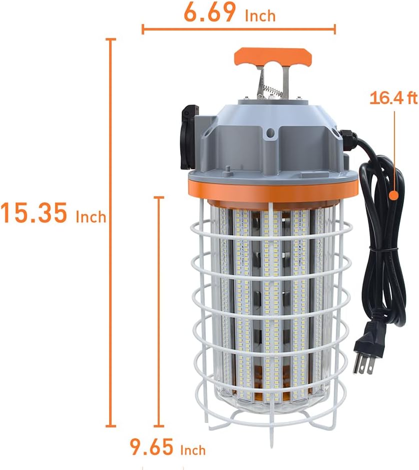 (New Open Box) LED Temporary Work Light 150W Daylight White 5000k 22250 Lumens Led High Bay Construction Light