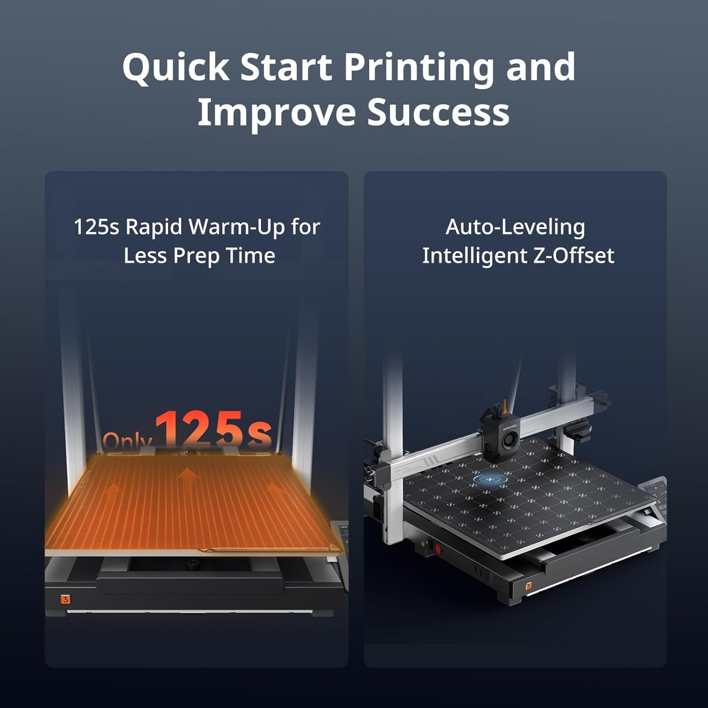(Excellent) Anycubic Kobra 3 Max 3D Printer Only, Support Multicolor Needs ACE Pro, 600mm/s High-Speed