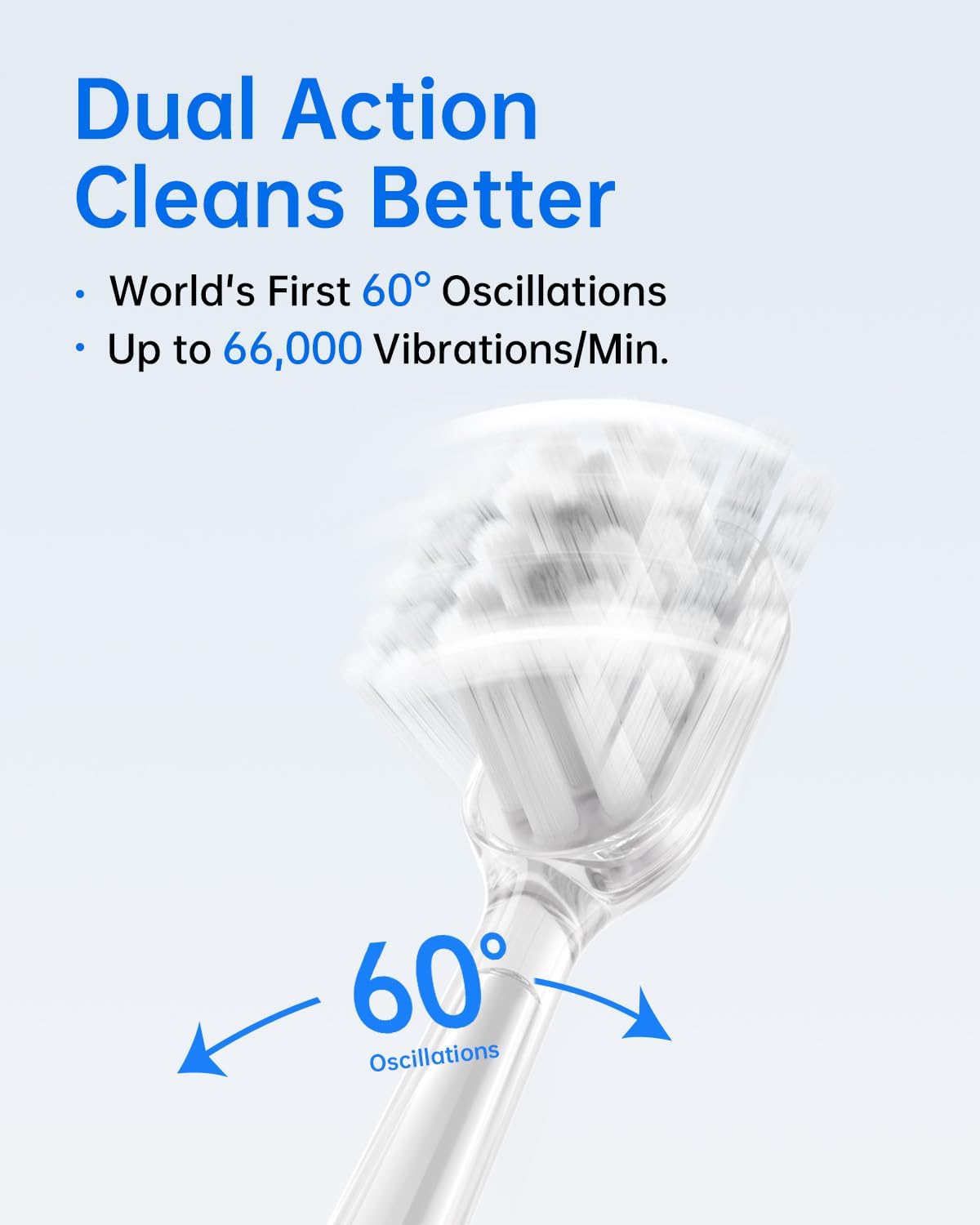 (New Open Box) Laifen Wave Electric Toothbrush, with 3 brush heads (Stainless Steel)