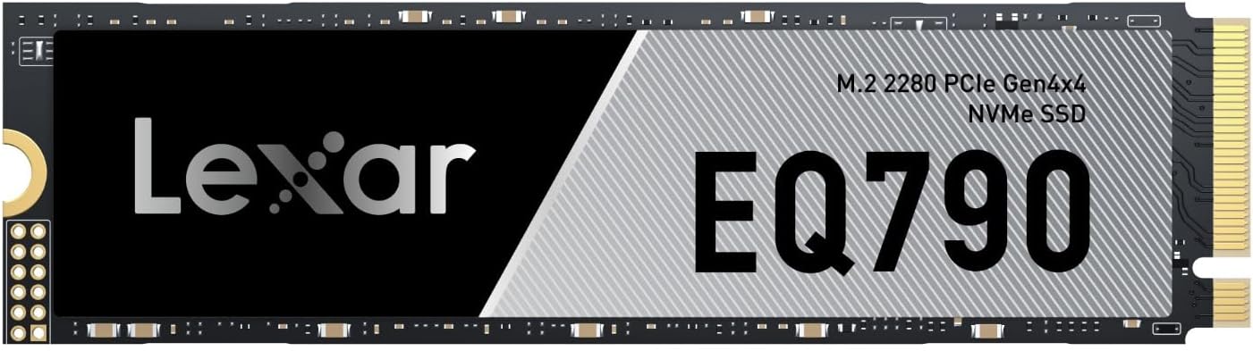 (Brand New) Lexar EQ790 2TB SSD M.2 2280 PCIe Gen4x4 NVMe 1.4, Blazing Speeds Up to 7000MB/s