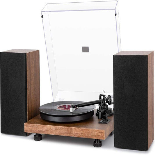 (Brand New) 1 BY ONE Record Player Wireless Turntable HiFi System (Natural Wood)