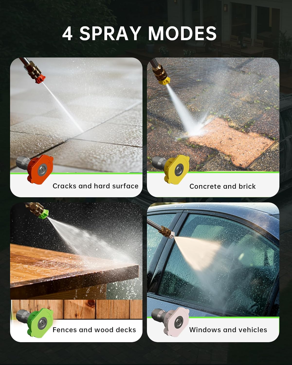 Pressure Washer, Power Washer with Foam Cannon 4500PSI 2.8 GPM Max Electric Pressure Washer