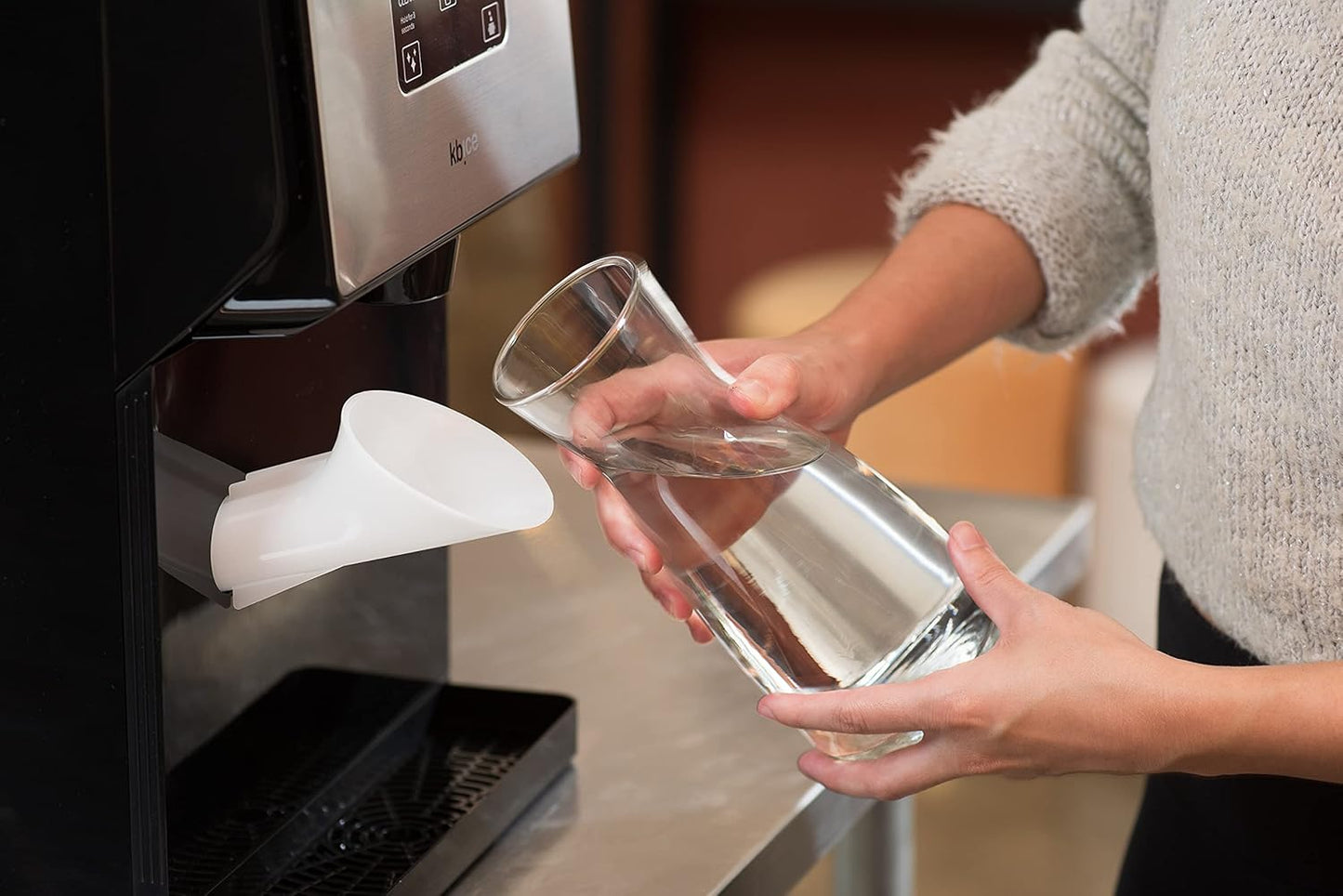 (Brand New Sealed) KBice Self Dispensing Countertop Nugget Ice Maker, Crunchy Pebble Sonic Ice Maker