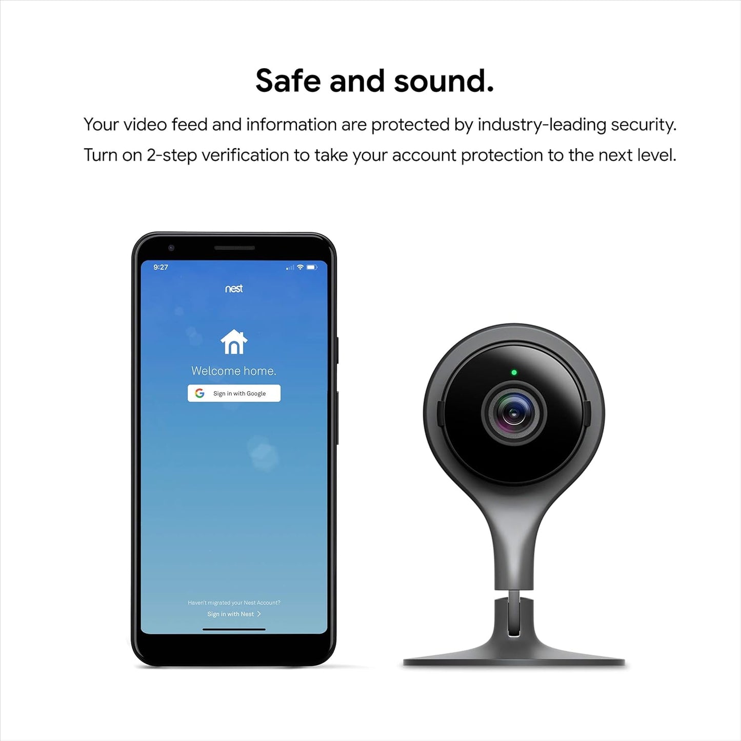 Google Nest Cam Indoor - Wired Indoor Camera for Home Security - Control with Your Phone