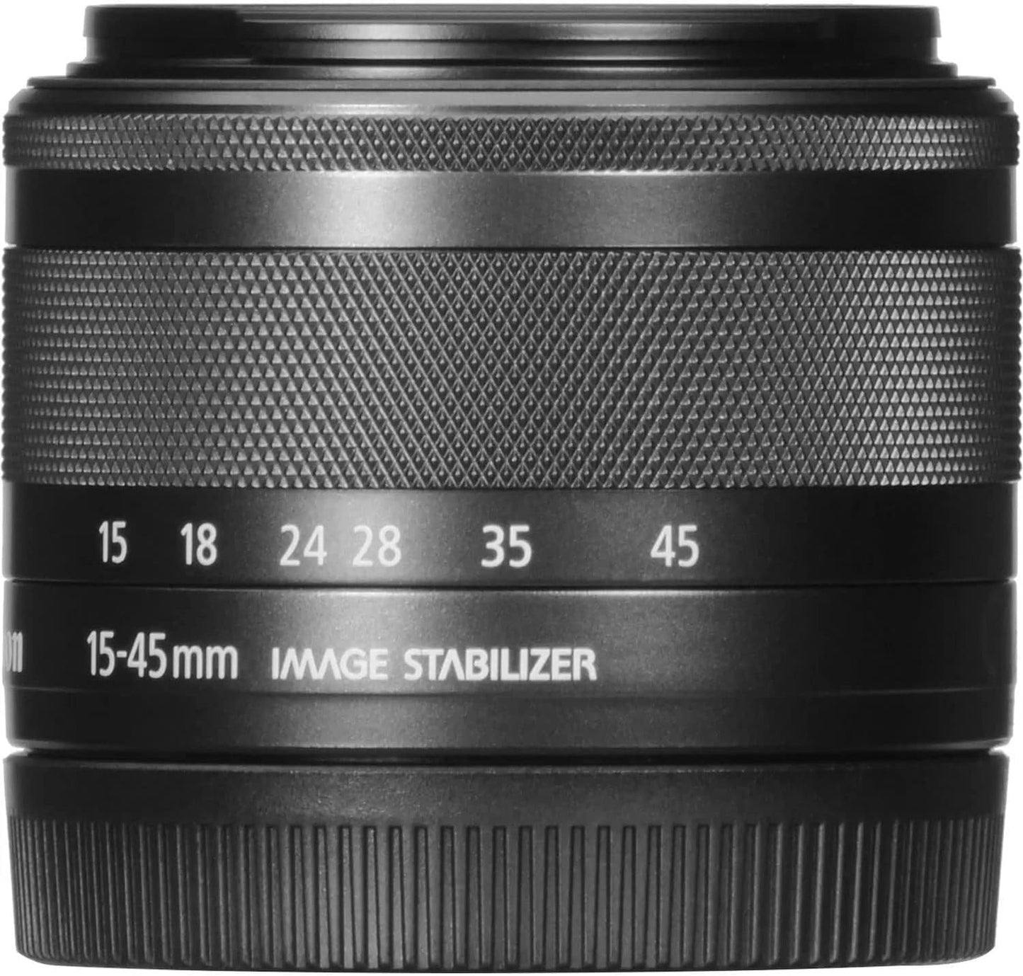 (Excellent) Canon EF-M 15-45mm f/3.5-6.3 Image Stabilization STM Zoom Lens (Black)