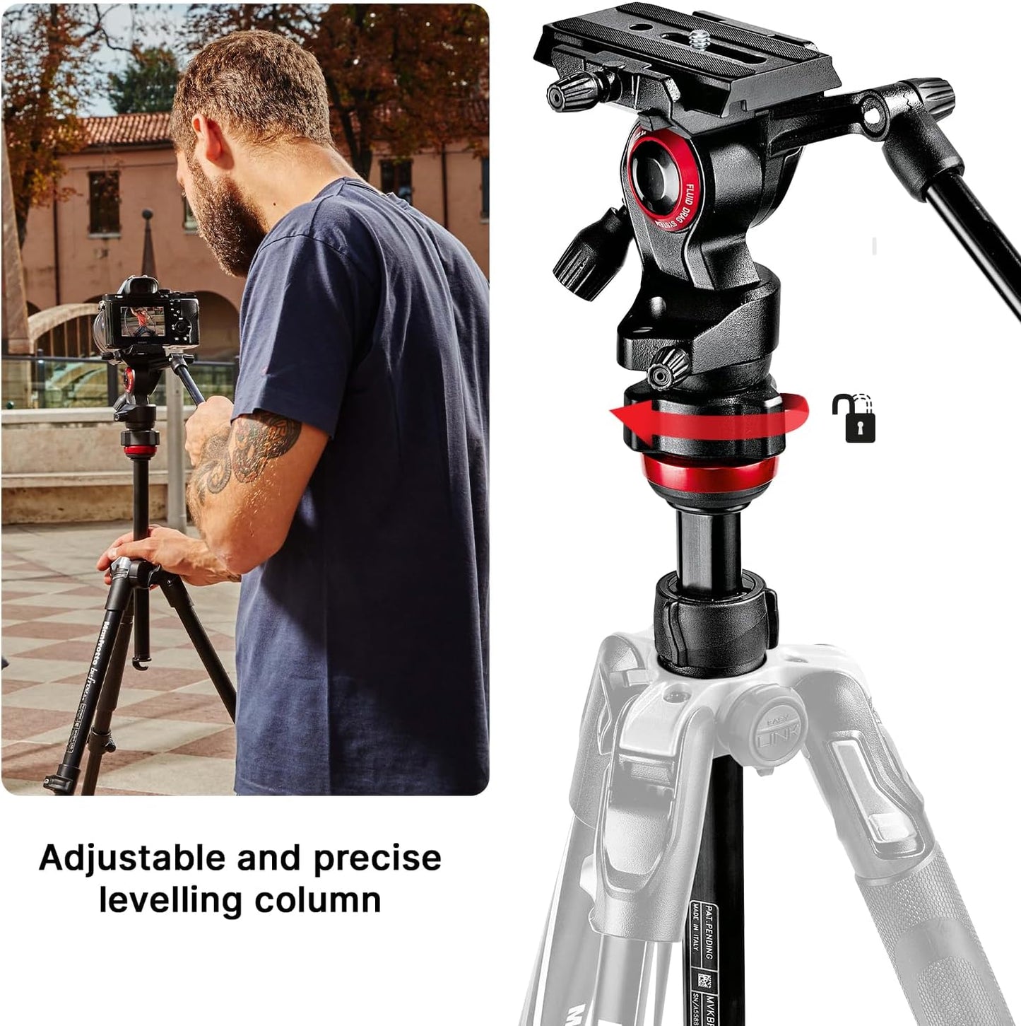 (Good) Manfrotto Travel Befree Live Aluminium Tripod Twist, Video Head, Black, Compact